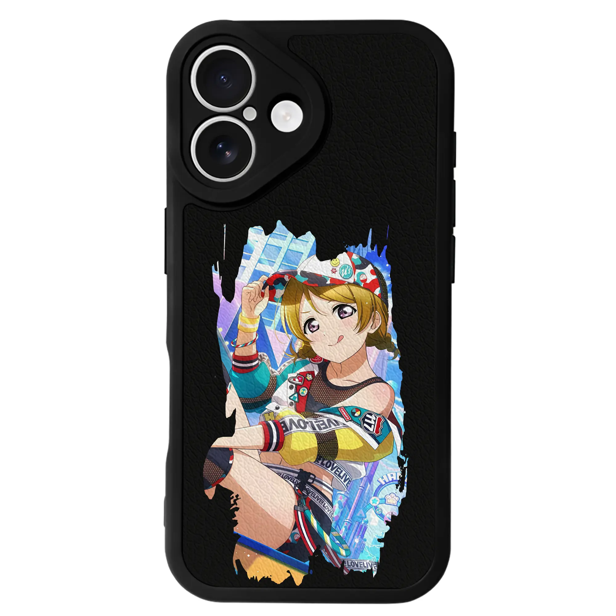 Love Live! グッズ,小泉花陽 - IPhone 16シリーズ対応 ・ シリコンスマホケース ・ レザー調 ・ 高精度フィット ・ 耐衝撃 ・ ワイヤレス充電対応 ・ 精密カット